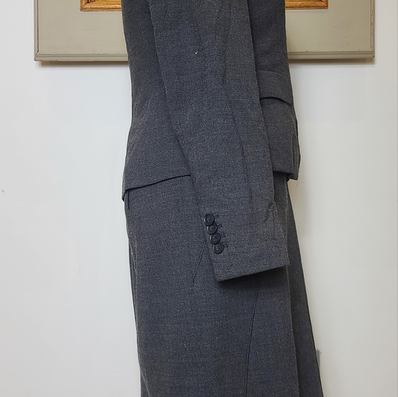 3 Pc Wool Ann Taylor Suit with Skirt AND Wide Legged Pants - Picture 5 of 13